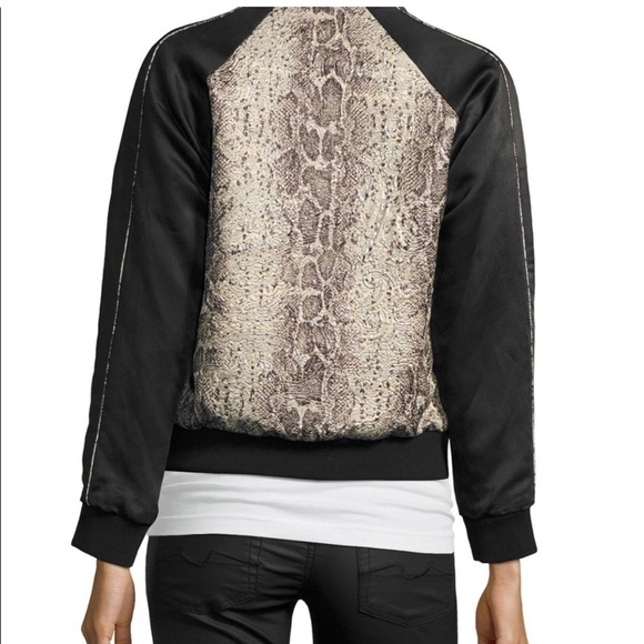 ZADIG & VOLTAIRE Billy Snake Bomber Jacket - Picture 7 of 8